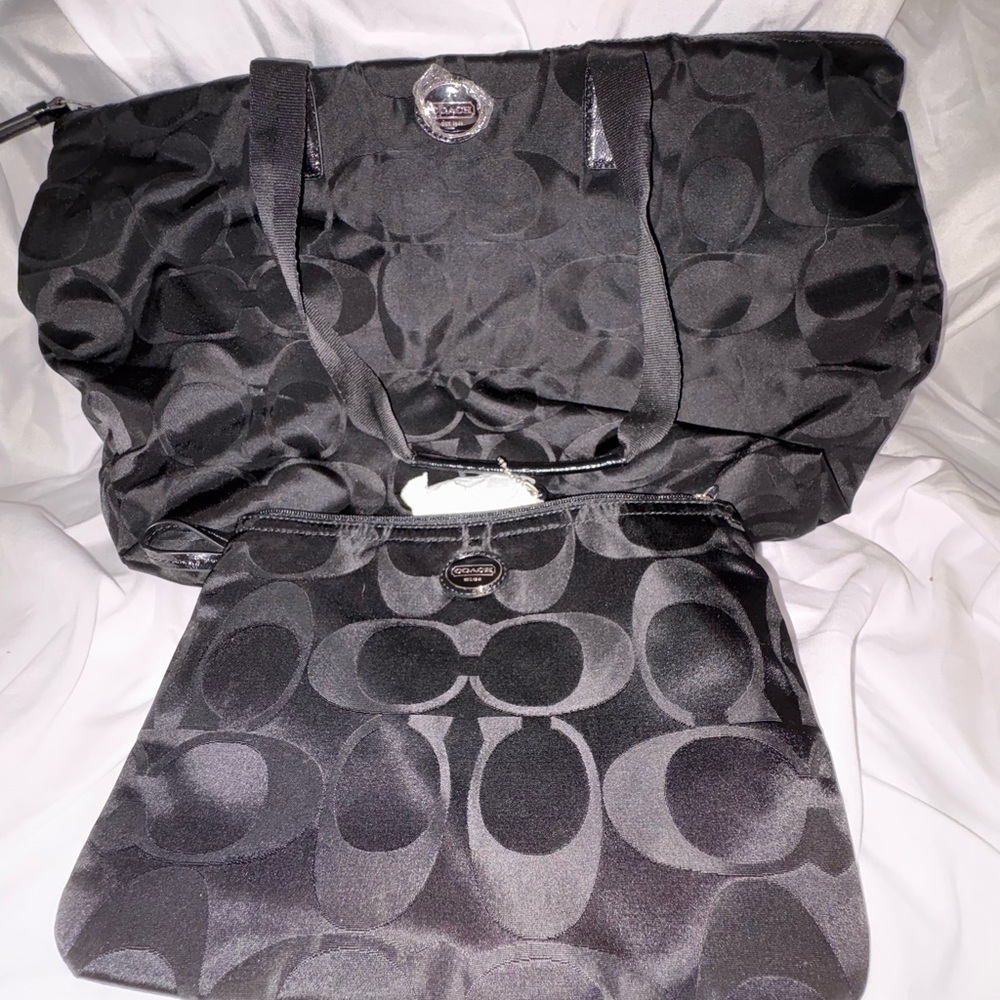 Coach Black Signature Totes